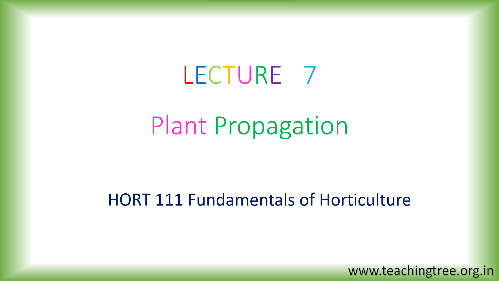 Plant Propagation PPT