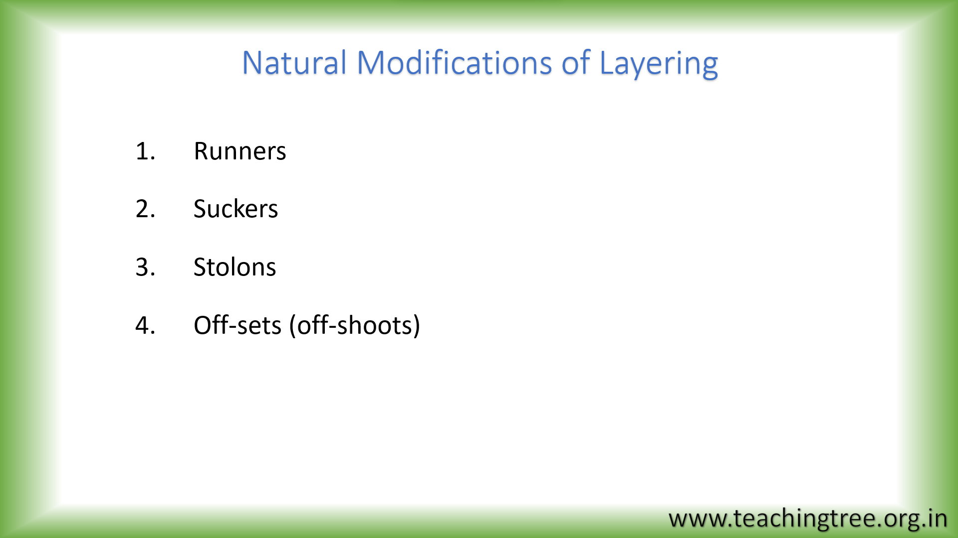 Natural Modifications of Layering and Separation and Divisions PPT