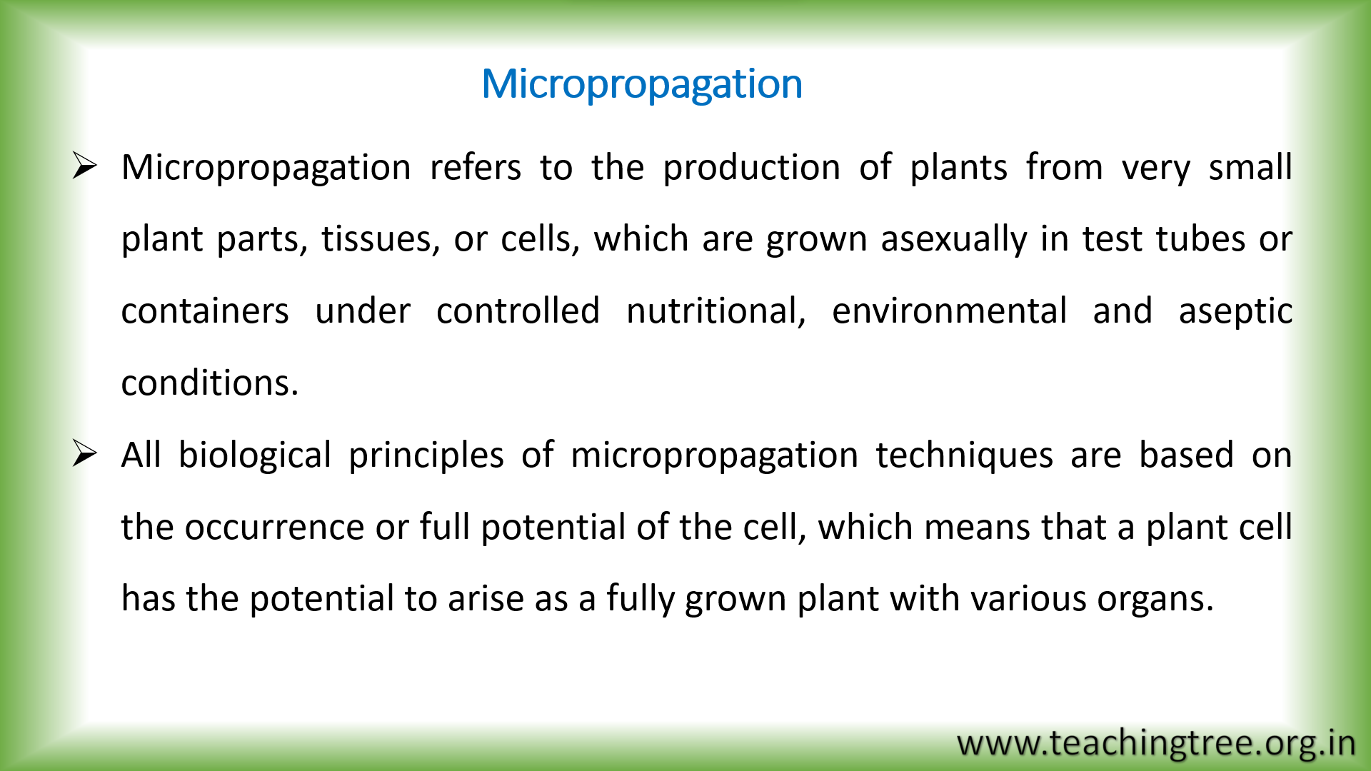 Micropropagation PPT