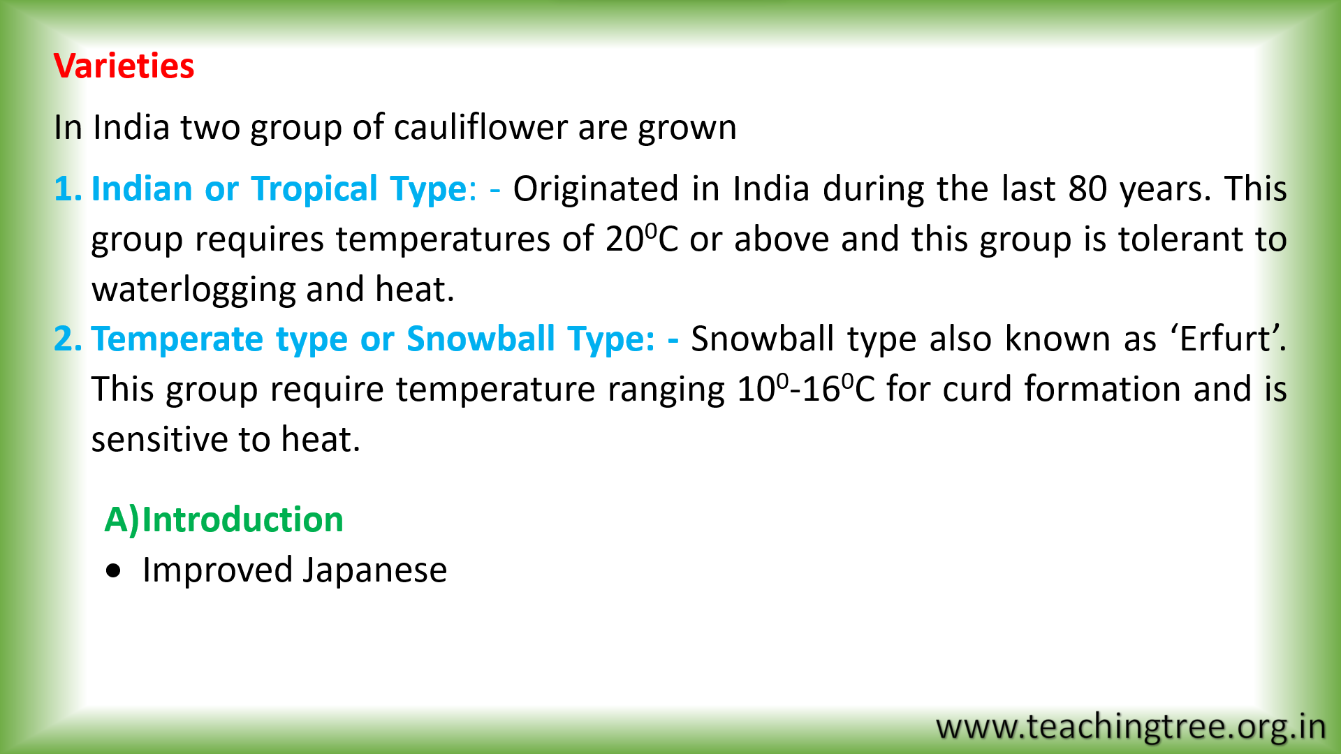 Cauliflower Cultivation PPT