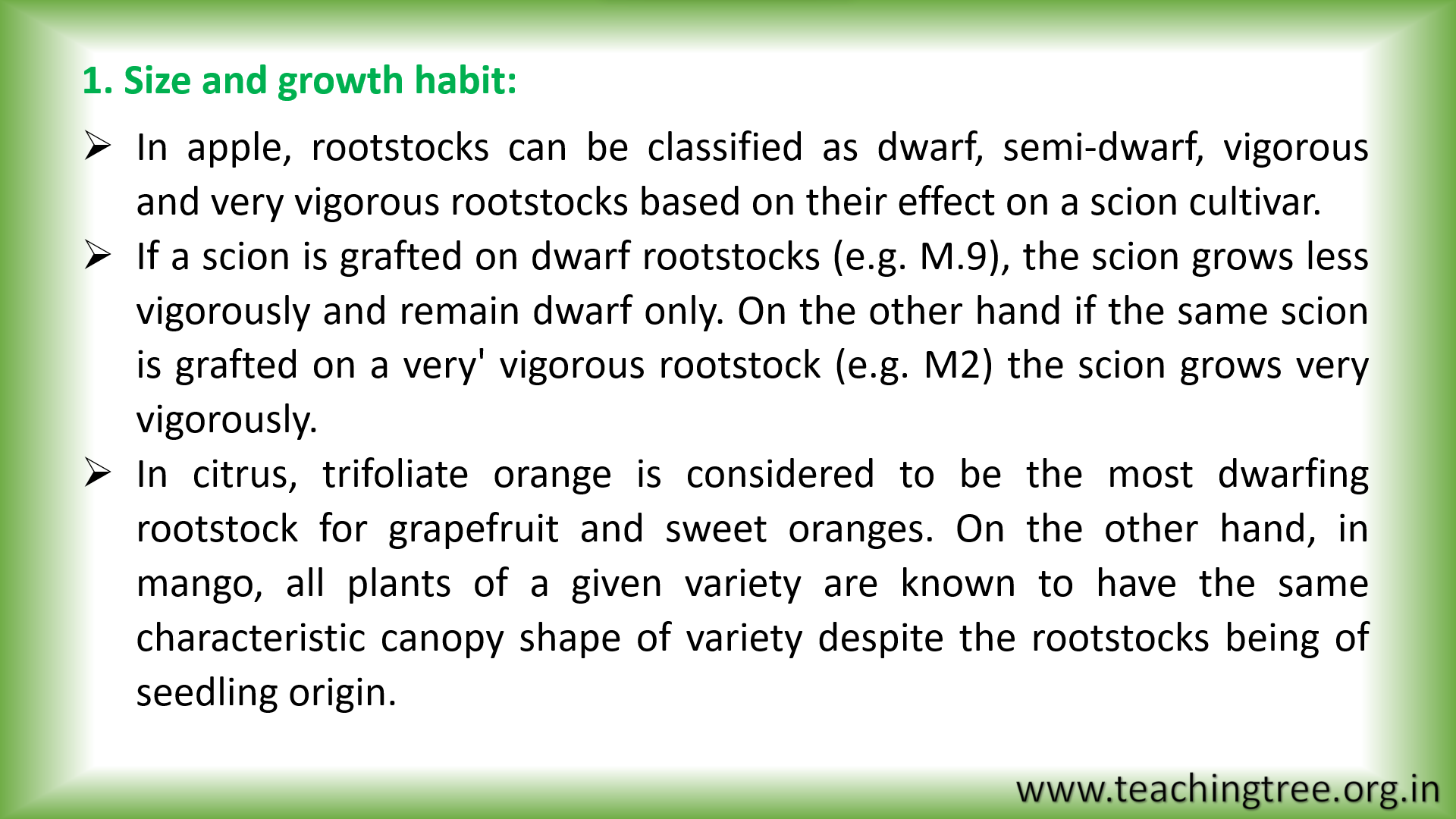 Importance of Rootstocks PPT