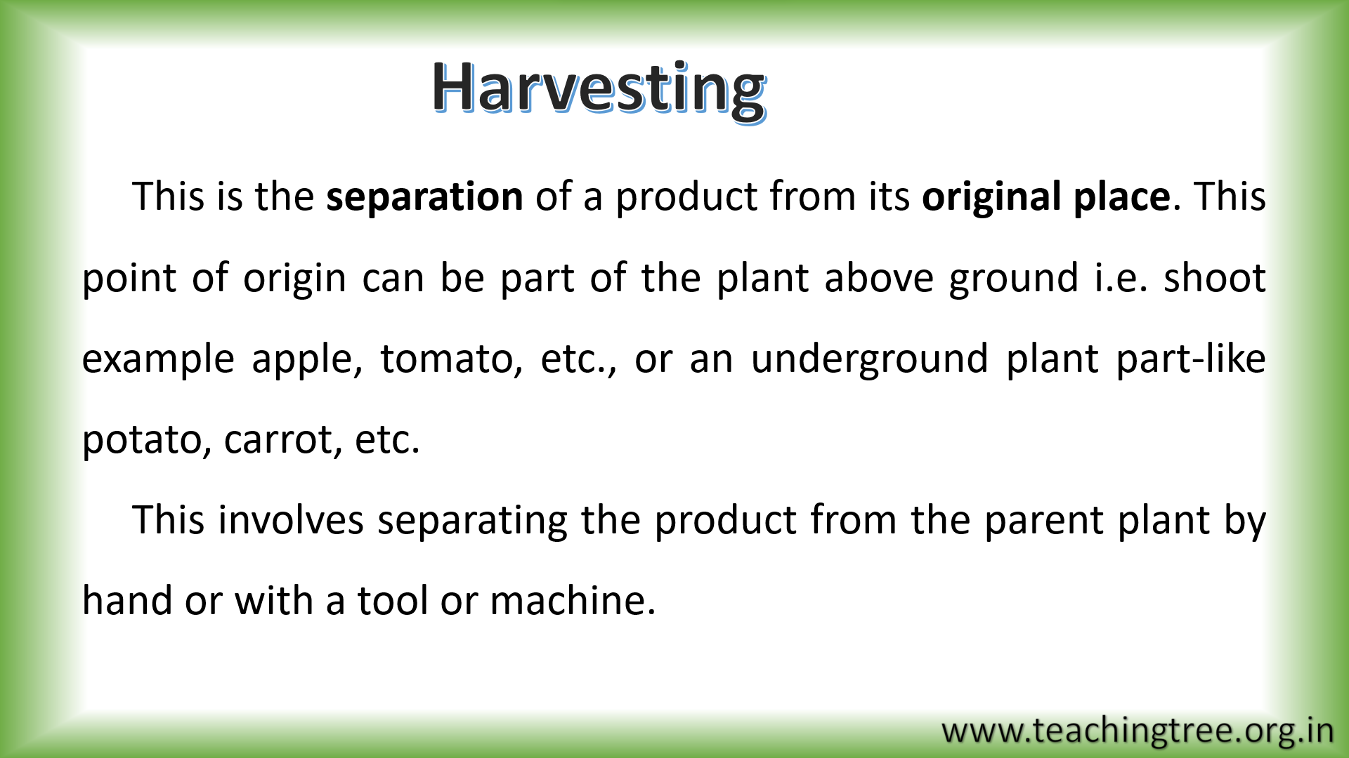 Harvesting and Field Handling PPT