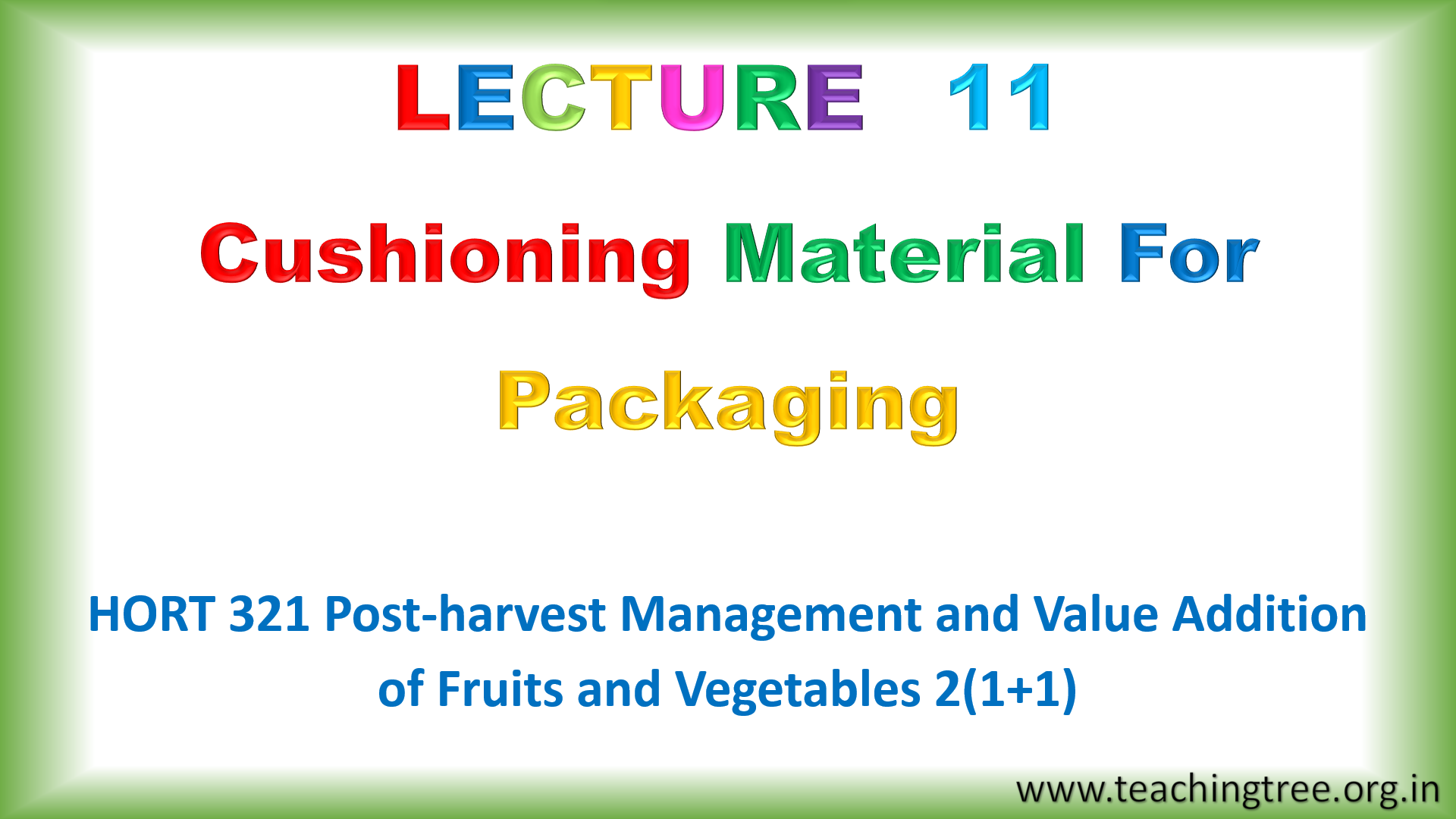 Cushioning Materials for Packaging PPT